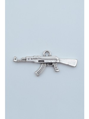 Alooya Pubg Keleş Ak-47 Kalaşnikof Gümüş Kaplama Kolye Ucu