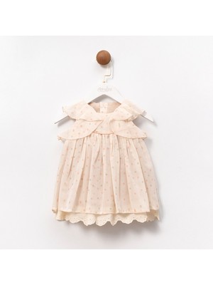 ministok Laura Puantiyeli Kız Bebek Elbise