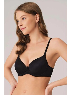 Anıl Balenli Destekli Dolgulu Askıları Çıkabilen Günlük Klasik T-Shirt Sütyeni