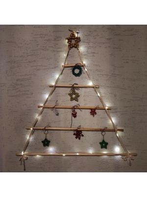 Empressco Yılbaşı Için Şık LED Işıklı Makrome Ağacı, Doğal Kahverengi Tasarım