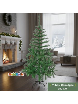 Empressco Yeşil 100 cm Yılbaşı Çam Ağacı, Şık ve Doğal Dekorasyon Için Ideal Seçenektir