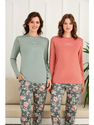 Nightlove Kadın Uzun Kollu Pijama Takımı