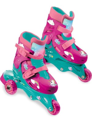 NessiWorld Unicorn Desenli Inline 3 Tekerlekli Paten