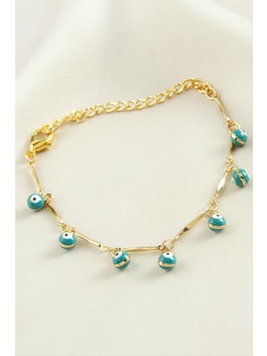 Marsilyan Top Nazar Boncuk Mineli Bileklik