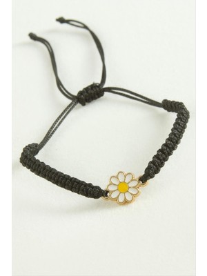 Marsilyan Papatya Makrome Ip Bileklik