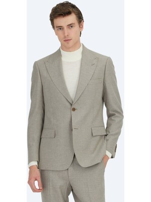 Kip Vizon Mikro Modern Fit Yün Karışımlı Takım Elbise