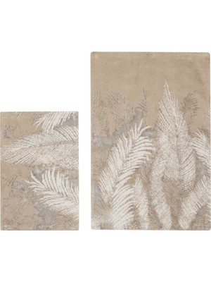 Mudo Home LAURA 2'Lİ BANYO PASPAS SETİ BEJ