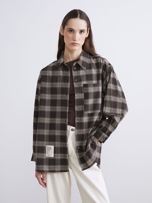 Lc Waikiki Yeni Sezon Ekose Oversize Poplin Kadın Gömlek Tunik