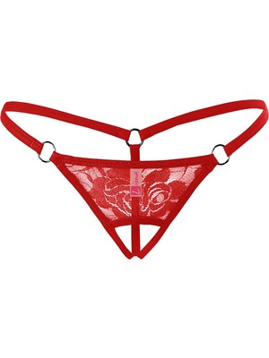 Çamaşır Kenti Ağı Açık Dantelli Büyük Beden Fantezi G String