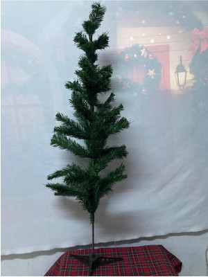 Empressco 120CM Yeşil Plastik Çam Ağacı, Ayaklı, Noel Süsleme Için Ideal, 1 Adet