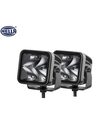 10V-30V OFF-ROAD LAMBA 40W 5700K 3000 LÜMEN (UZUN MESAFE) (4 LEDLİ) (81*75*68 MM) (2 AD) - HELLA 1FA358176821