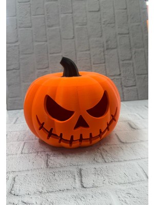 Zenvia Kapaklı Balkabağı Dekor Kutusu 21×15 cm Halloween Temalı Saklama