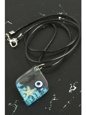 Marsilyan Deniz Yıldızı Beşgen Epoksi Kolye