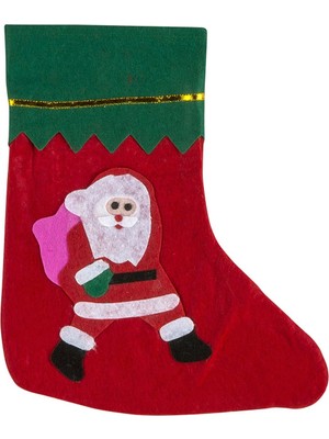 Empressco Kırmızı Yılbaşı Çorap Büyük Boy, Eğlenceli ve Renkli Tasarım