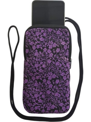 Wallery Bags Desenli Askılı Telefon Çantası – Cüzdan & Boyun Çantası