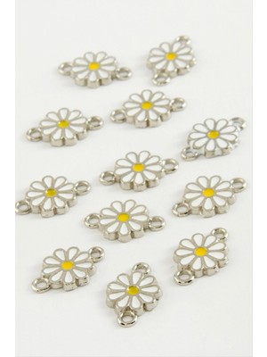 Marsilyan Papatya Çift Kulplu Mineli Bileklik ve Kolye Ucu Aparatı 1 Adet