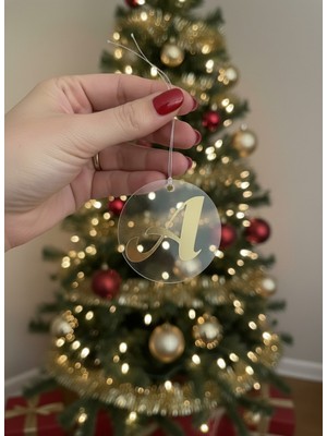 Empressco Kişiye Özel Yılbaşı Ağacı Süsü Harfleri, Altın Renkli, Şık ve Özelleştirilebilir Tasarım