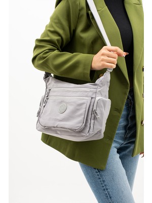 Sanmorris Su Geçirmez Kumaş Çok Cepli Omuz Askılı Kadın Çanta