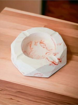 Trust Stone Mermer Desen Turuncu Beton Küllük