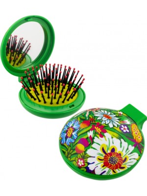PYLONES Lady Retro - Katlanabilir Aynalı Saç Fırçası - Songe De Printemps