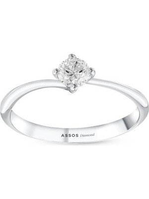 Assos Pırlanta 0.30 Karat Pırlanta Tektaş Yüzük