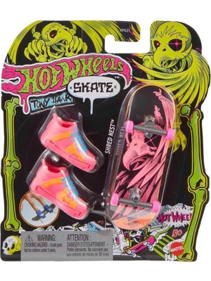 Tp Bfs   HPG21 Hot Wheels Skate Neon Temalı Parmak Kaykay ve Ayakkabı Paketleri