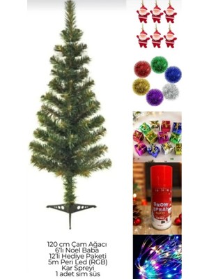 Empressco 120CM Yeşil Yılbaşı Ağacı ve Süsleme Seti, Çam Ağacı Hediye Paketi