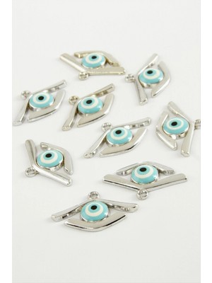 Marsilyan Göz Tek Kulplu Mineli Bileklik ve Kolye Ucu Aparatı 1 Adet