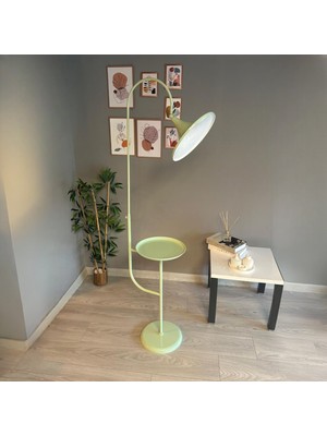 Bamyum Mint Lambader Hareketli Başlık Sehpalı Modern Dekoratif Metal Oturma Odası Çalışma Odası