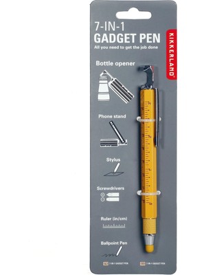 Kikkerland 7IN1 Multi Tool Tükenmez Kalem