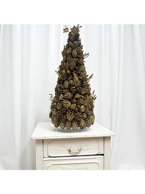 Empressco Yılbaşı Ağacı Gold, Doğal Kozalaklı, Parlak ve Şık Dekorasyon Için Mükemmel Seçenek