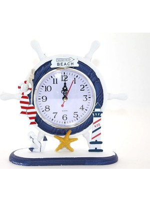 Buğz Ahşap Marin Dümenli Saat Model 3