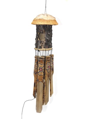 Zenvia Bambu Kuş Yuvalı Rüzgar Çanı Repot-1