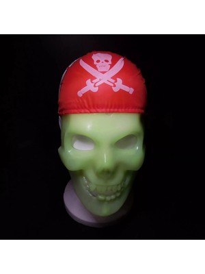 Zenvia Karanlıkta Parlayan Fosforlu Korsan Kafatası Maskesi