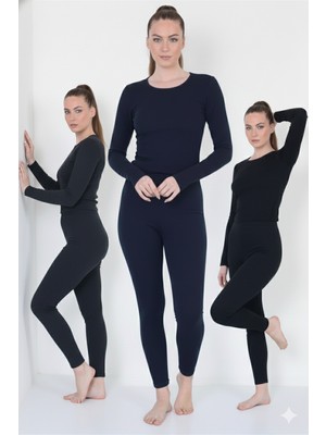 Isıltermal  | 3 ' Lü Termal Takım Set Kadın  Koleksiyon  3 Renk ( Antrasit,siyah ,lacivert)