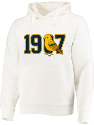 Efendioğlu Design Kapüşonlu Nakış Baskılı 19KUŞ7 Baskılı Pamuklu 3 Iplik Şardonlu Sweatshirt