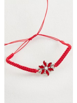 Marsilyan Papatya Makrome Örgülü Bileklik