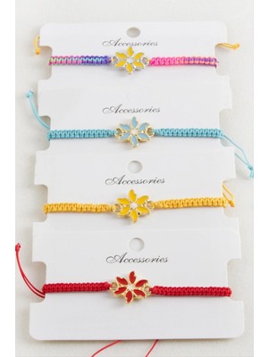 Marsilyan Papatya Makrome Örgülü Bileklik