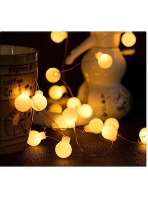 Zenvia 5m 28 LED Kırmızı Işık Şeffaf Kablo Fişli Eklemeli Mz-18-21