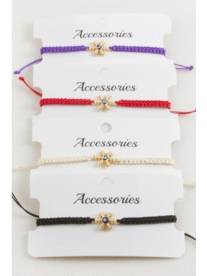 Marsilyan Kartanesi Makrome Örgülü Bileklik