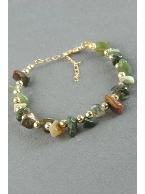 Marsilyan Hint Akik Kırık Doğaltaş Bileklik