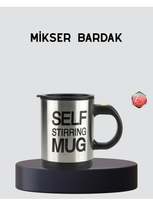 Tncline Otomatik Karıştıran Akıllı Kupa – Paslanmaz Çelik, Isı Korumalı