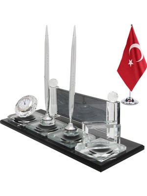 Sentez Masa Üstü İsimlik Elit Masaüstü Isimlik Bayraklı Yeni İş Hediye