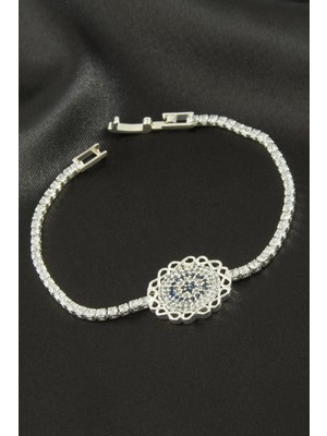 Marsilyan Çiçek Zirkon Taşlı Çocuk Bileklik 16 cm