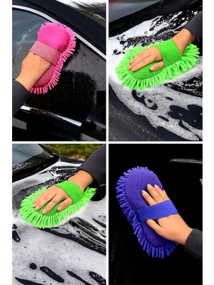Nobera Premium Mikrofiber Araba Yıkama Süngeri – Çift Yüzlü Makarna Mop Bez 1 Adet