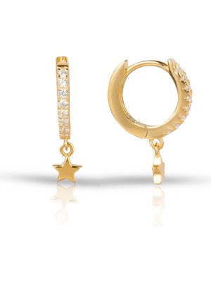 EP Designs Yıldızlı Halka Küpe