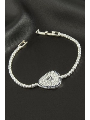 Marsilyan Oval Zirkon Taşlı Çocuk Bileklik 16 cm