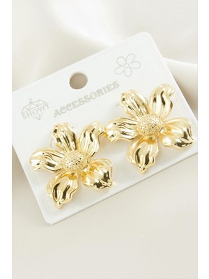 Marsilyan Papatya Metal Küpe