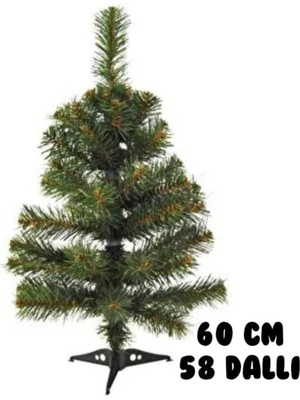 Empressco Yeşil 60 cm Küçük Yılbaşı Çamı, 55 Dallı, Şık ve Doğal Dekorasyon Için Ideal