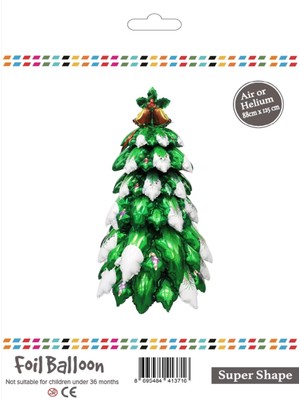 Empressco Yeşil Ayaklı Çam Ağacı Yılbaşı Folyo Balon 88X125 cm